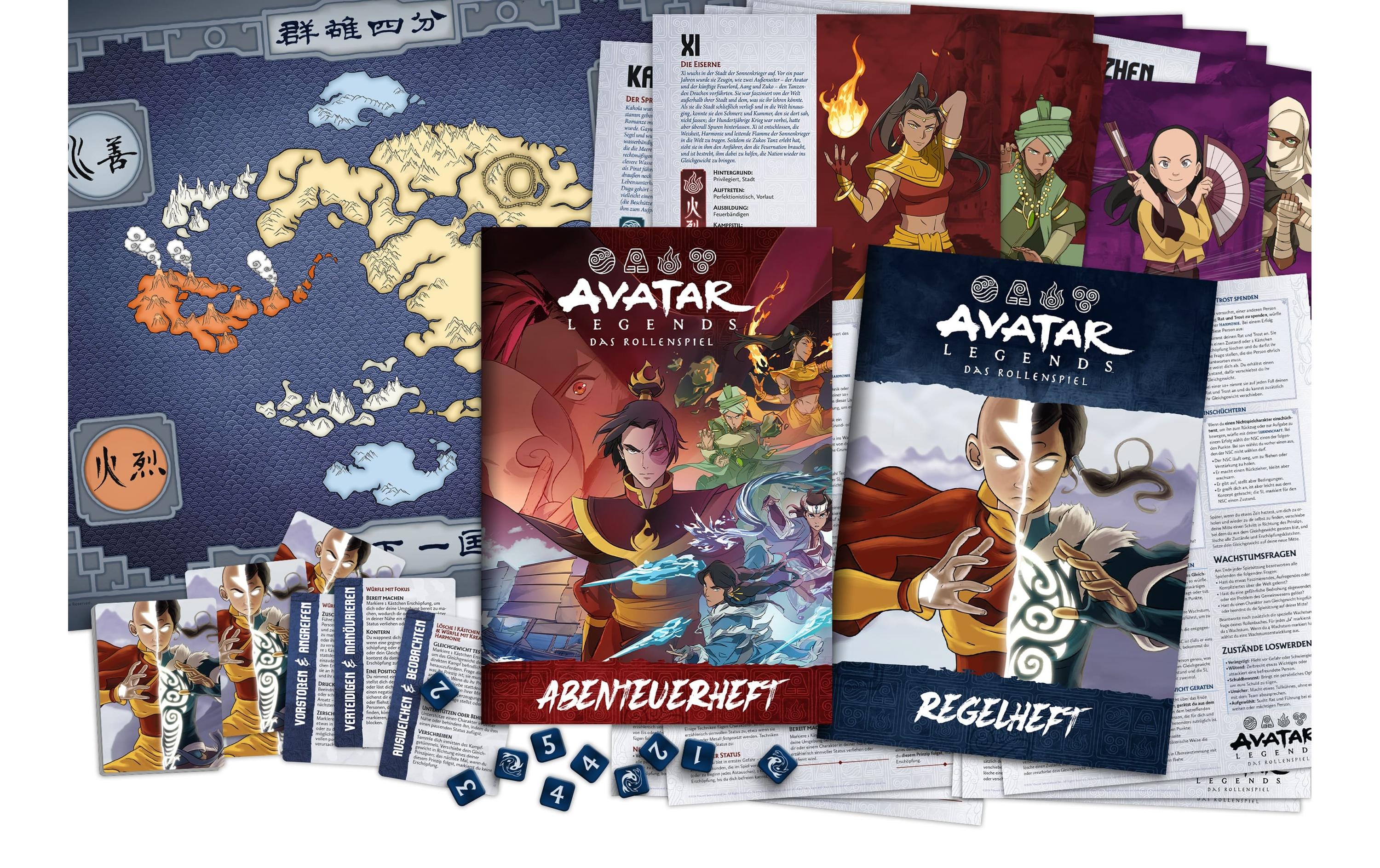 Einsteigerprodukt Avatar Legends – Das Rollenspiel -DE-Einstiegsbox mit Grundregelwerk