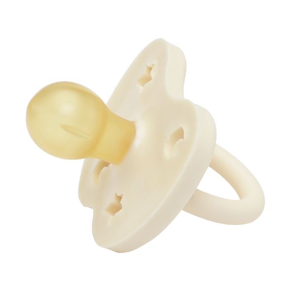 Hevea Fopspeen Rond Milky White 3-36 Mnd