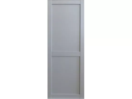 Porte Coulissante Athena Grise 2 Panneaux Largeur 83 + Système À Galandage