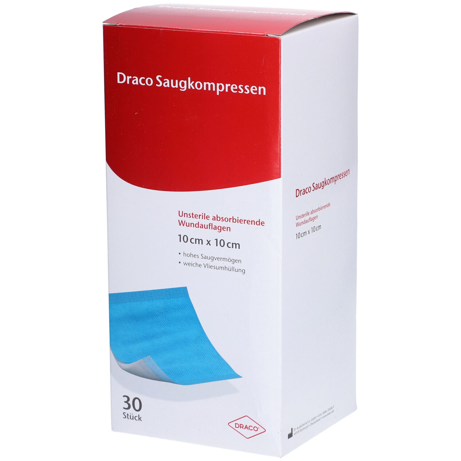 Draco Saugkompressen 10 x 10 cm unsteril