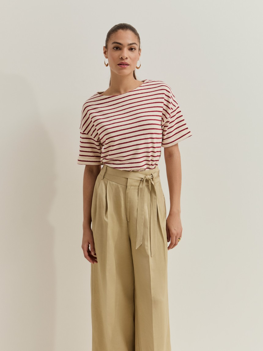 Calças wide leg