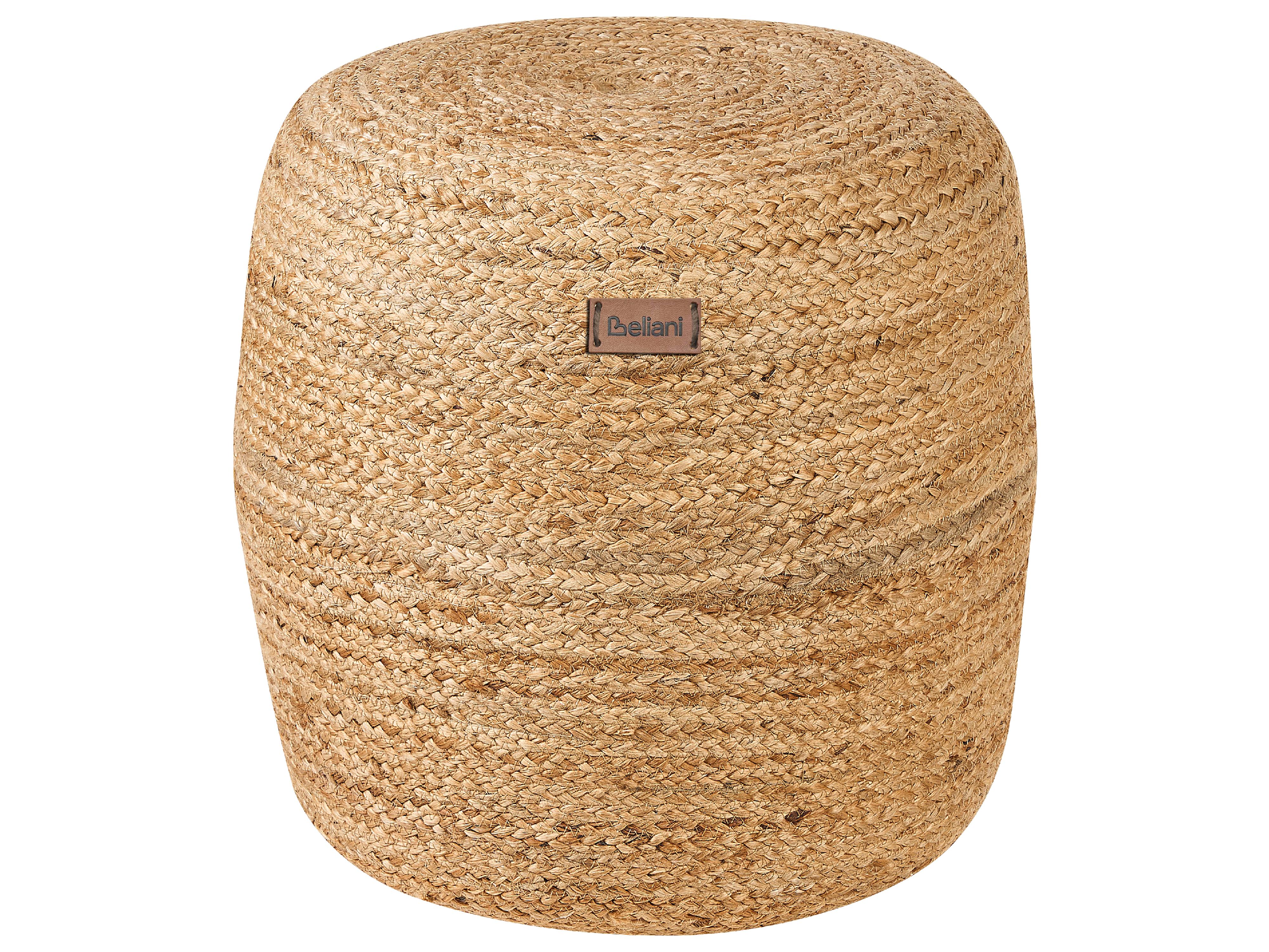Poef DALAMA Jute Zandbeige