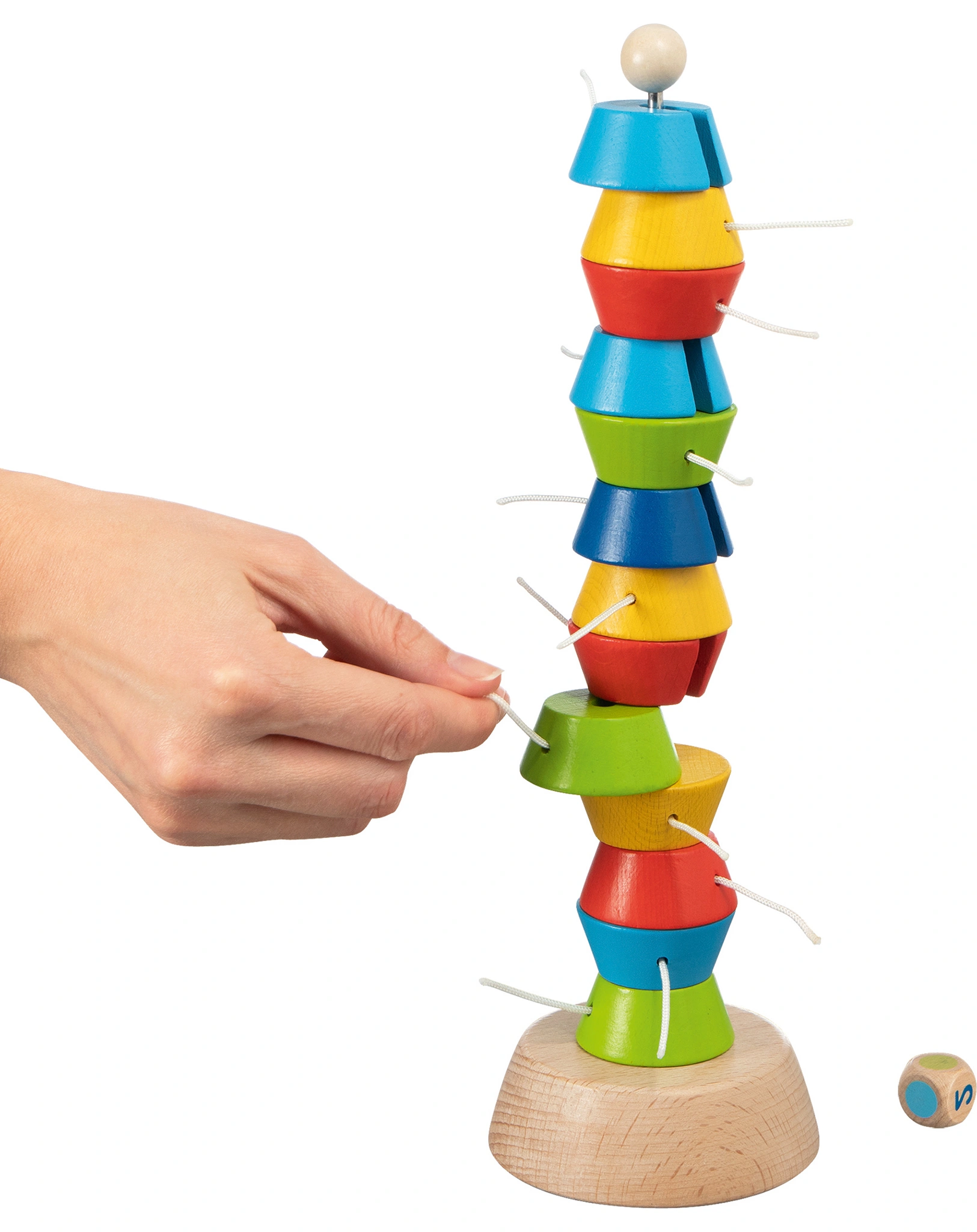Stapelspiel TUGIE WACKELTURM aus Holz