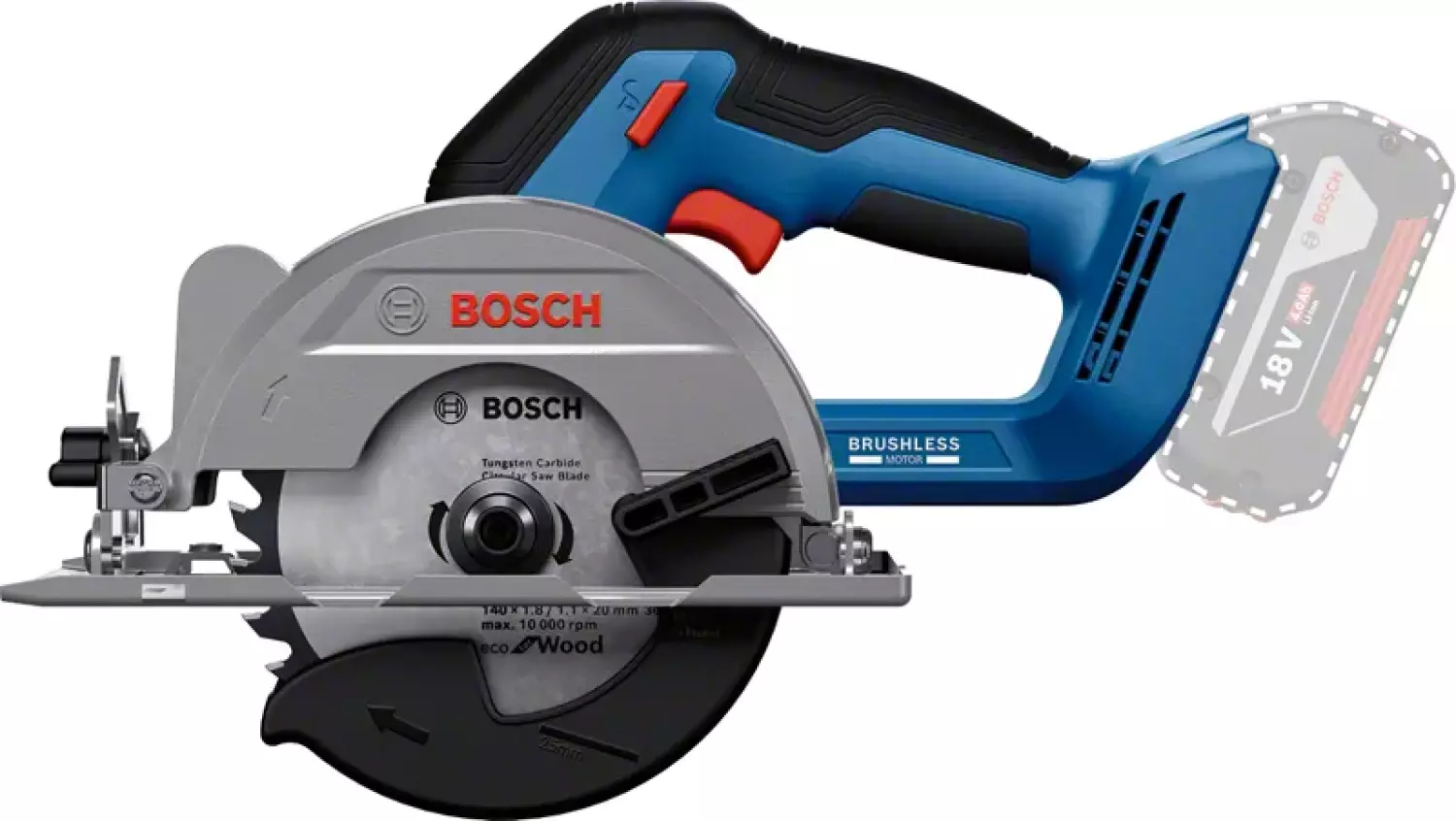 Bosch GKS 18V-51 18V accu Cirkelzaag body - 140 mm
