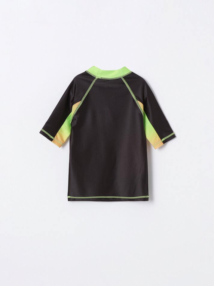 Top de natação Sonic - Preto