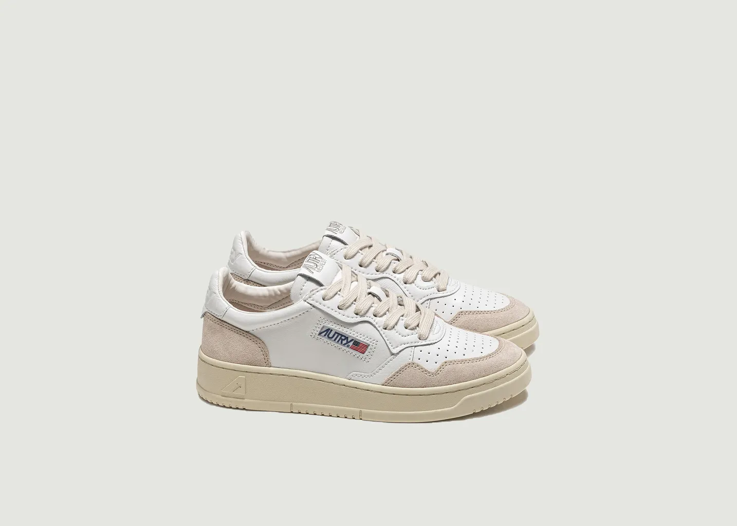 Sneakers Medalist Low en cuir et suede blanc AUTRY