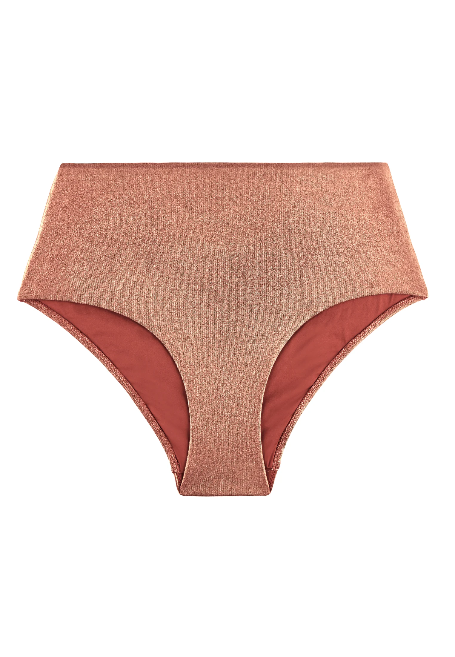 SUNLIGHT GLOW - Bas de maillot de bain culotte taille haute | Rouge