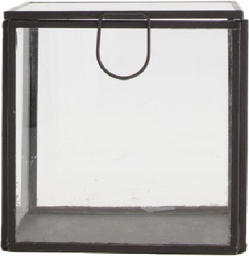 Dijk Natural Collections opbergdoos zwart 11 x 11 x 11 cm