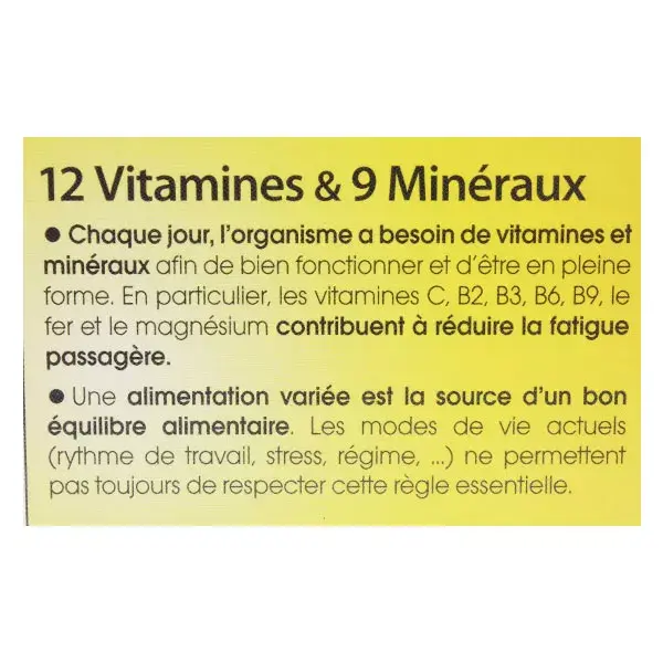 Juvamine 12 Vitaminas e 9 Minerais 30 comprimidos efervescentes