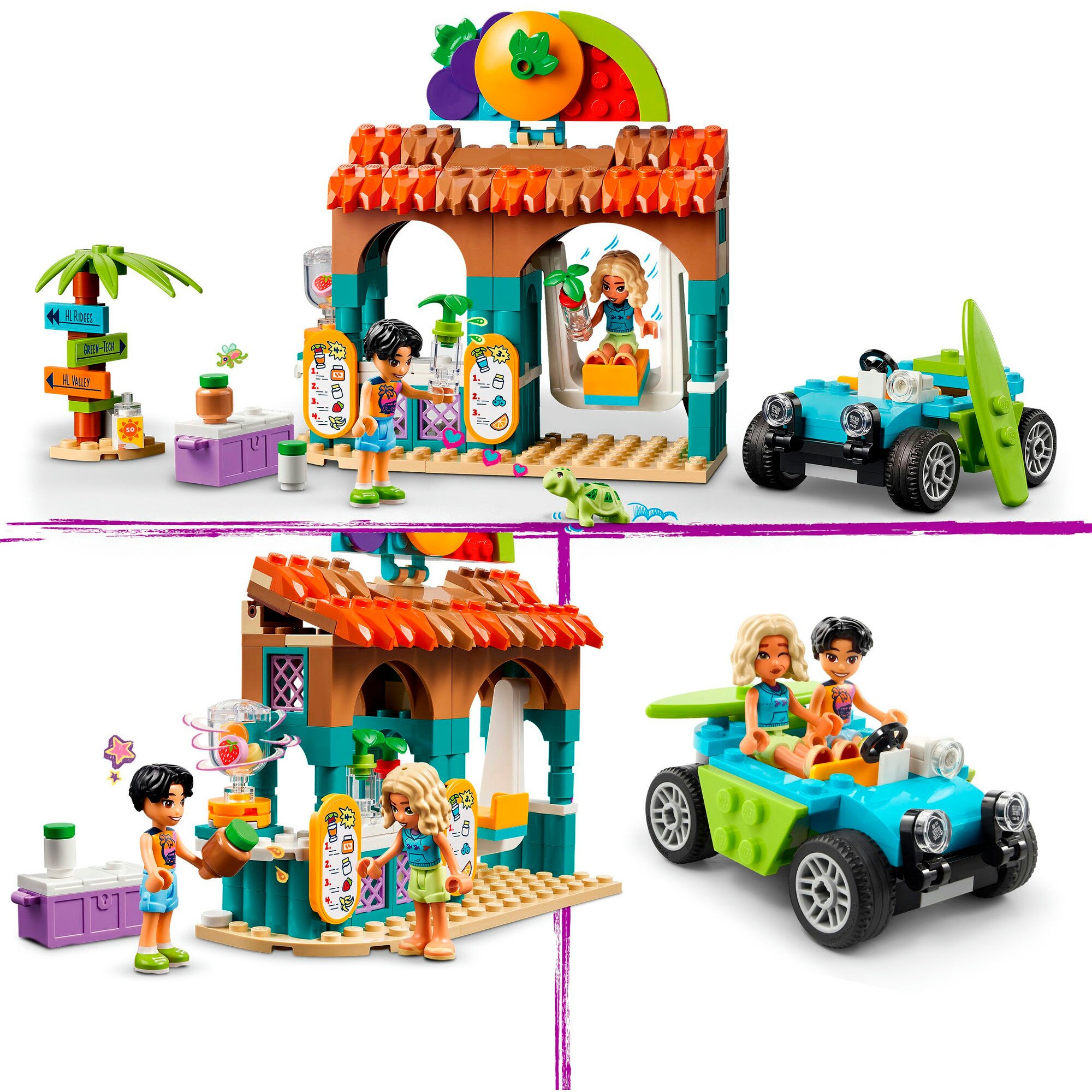 LEGO Konstruktionsspielzeug Friends Smoothie-Stand am Strand