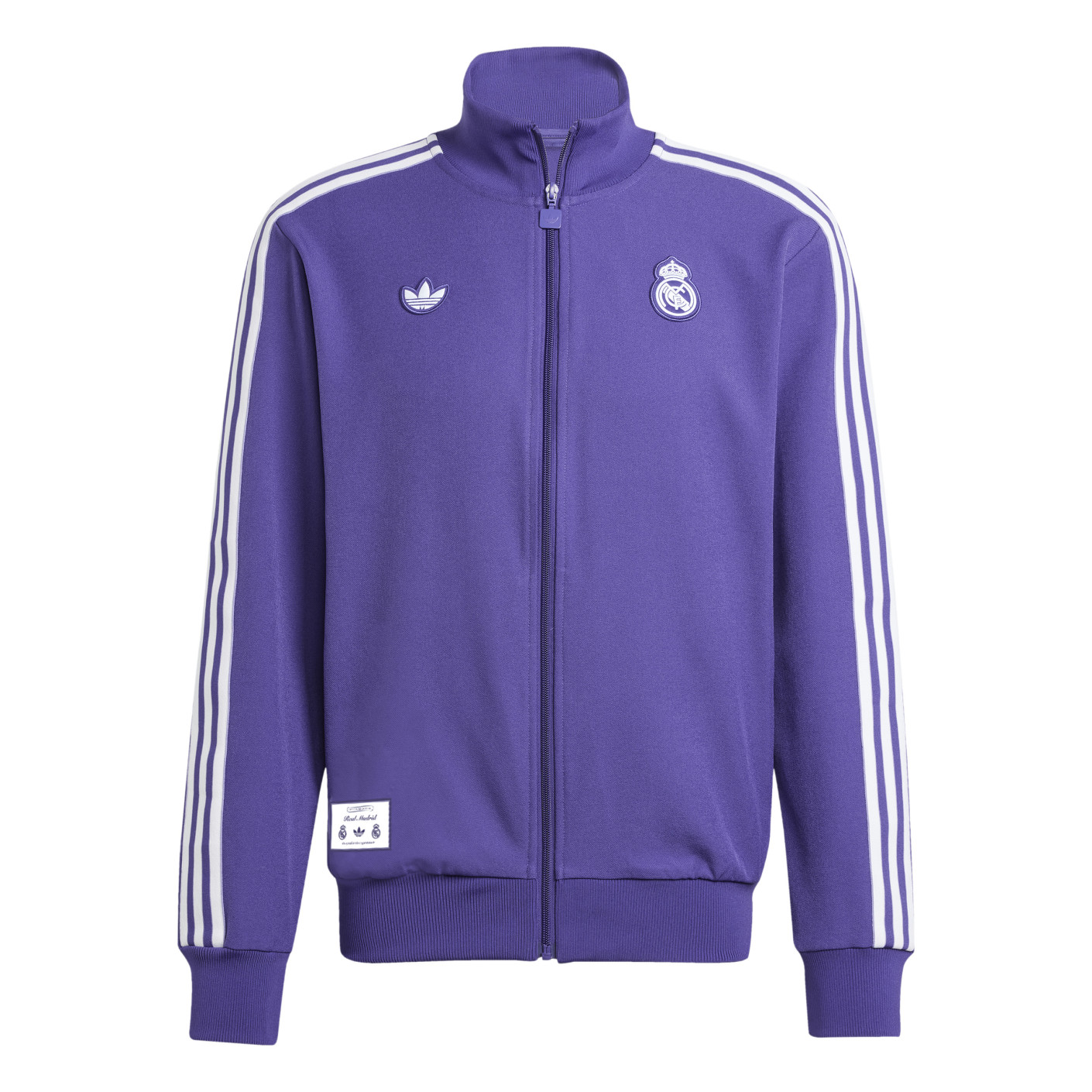 adidas Real Madrid Icon Trainingspak Full-Zip 2024-2025 Paars Wit