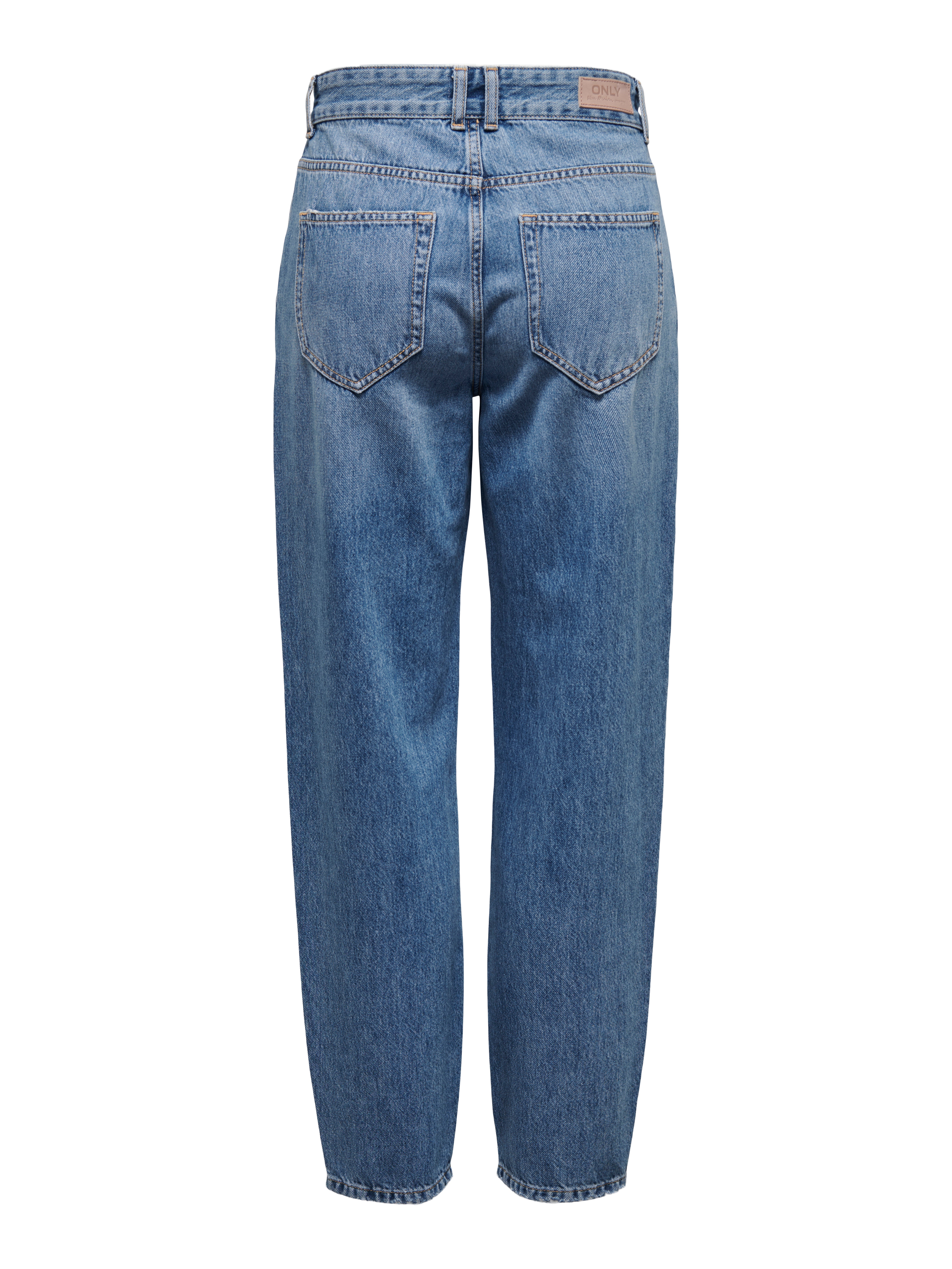 ONLTROY Hohe Taille Karotte Jeans Medium Blue Denim