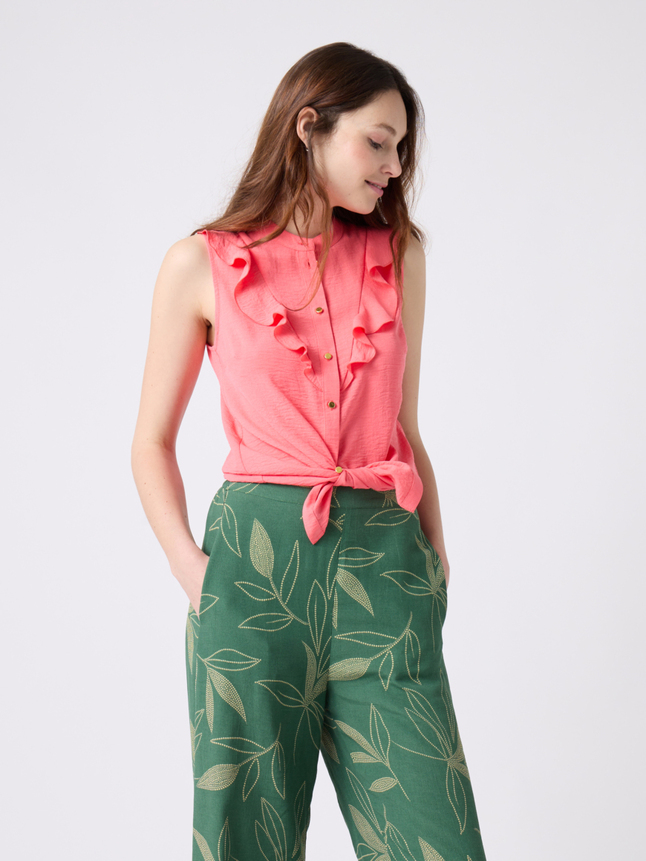 Chemise détail volant