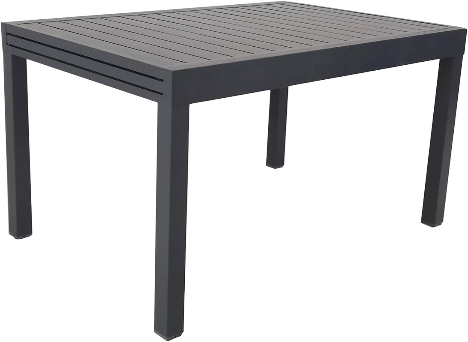sweeek - Ausziehbarer Gartentisch aus Aluminium, 8 Plätze - Elora