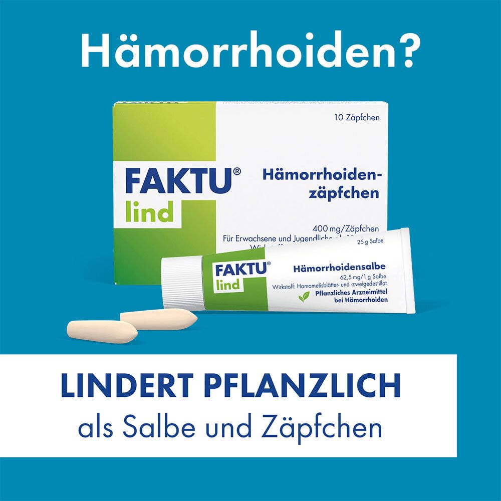 FAKTU® lind Hämorrhoidenzäpfchen