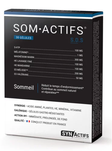 SYNActifs SOMActifs sommeil - Aragan - boite de 30 gélules