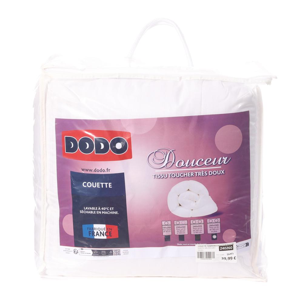 Dodo Couette Tissus Très Doux Douceur Blanc Dodo 260x200