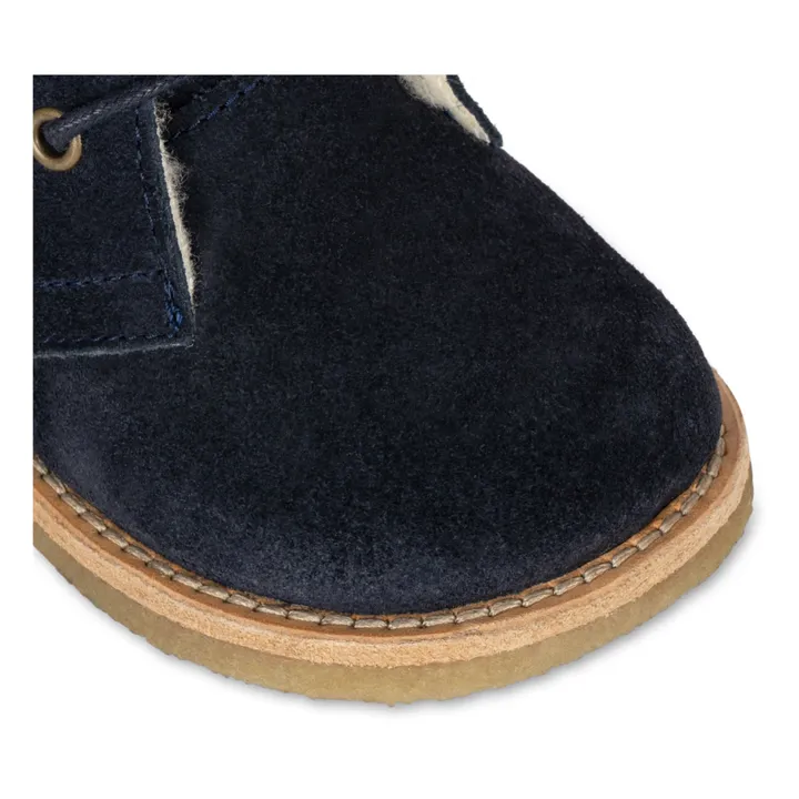 Konges Sløjd Baskets Lacets Suède Woolie Desert | Bleu marine