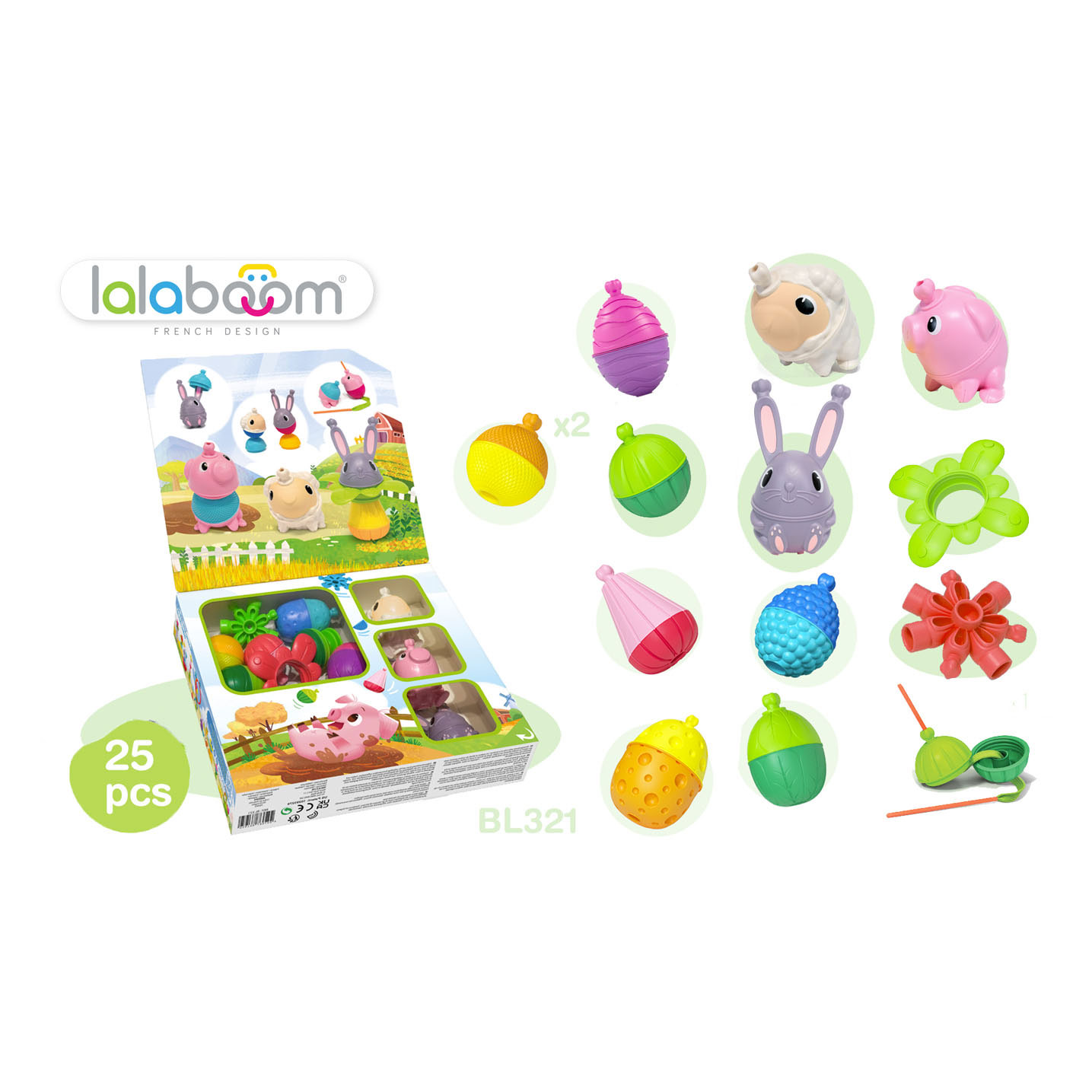 Lalaboom - Boerderij Cadeaudoos, 25st.