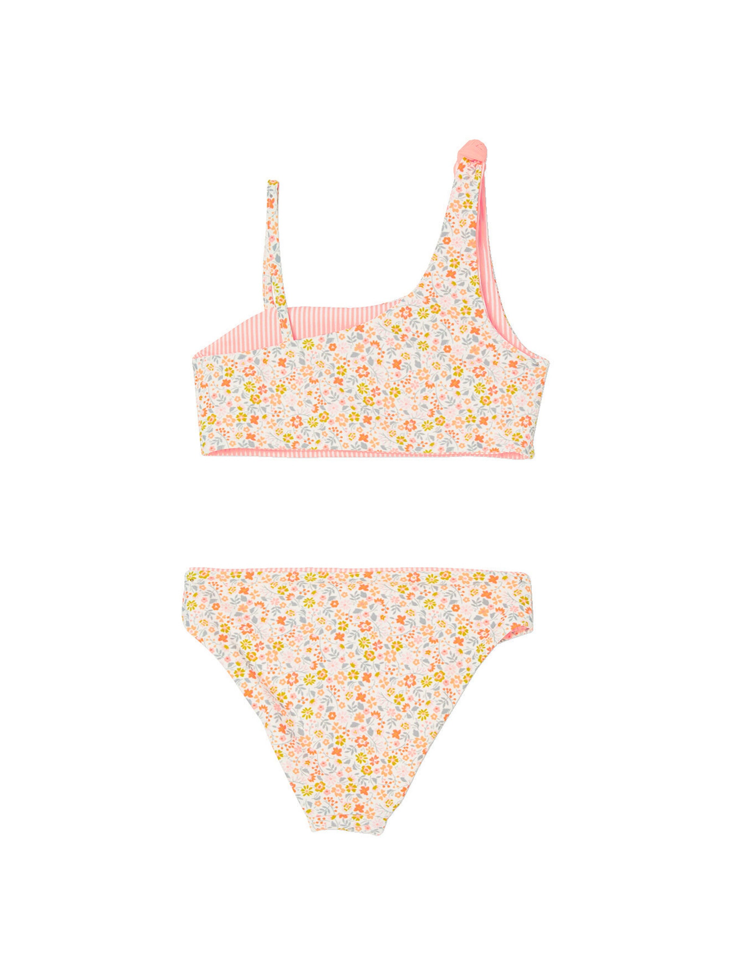 Vertbaudet Wendbarer Mädchen Bikini koralle