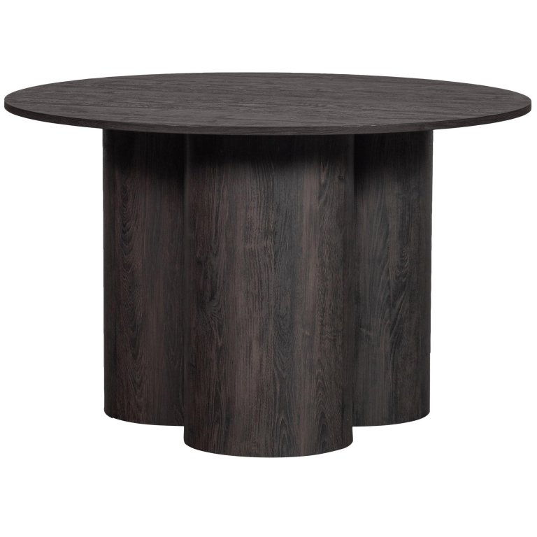WOOOD Oona eettafel Ø140 donkerbruin
