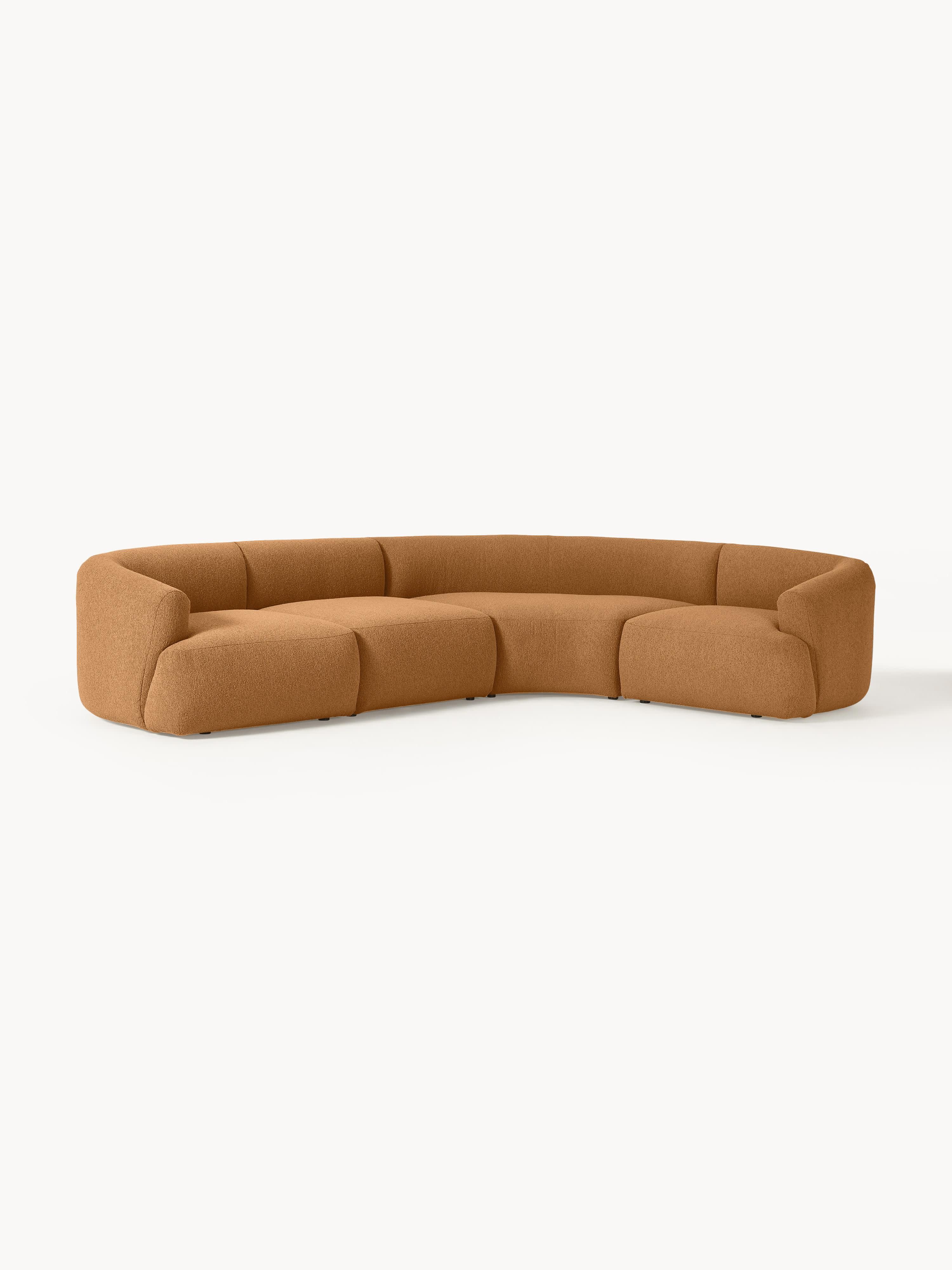 Modulaire bouclé hoekbank Sofia (4-zits)