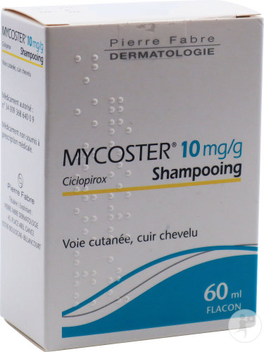 Mycoster 10mg/g Ciclopir. Shampoing Cuir Chevelu Flacon 60ml