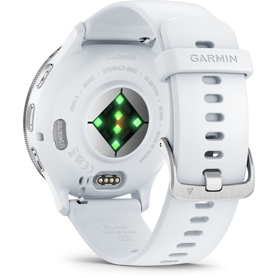 Garmin Venu 3 Smartwatch Steinweiss / Silber