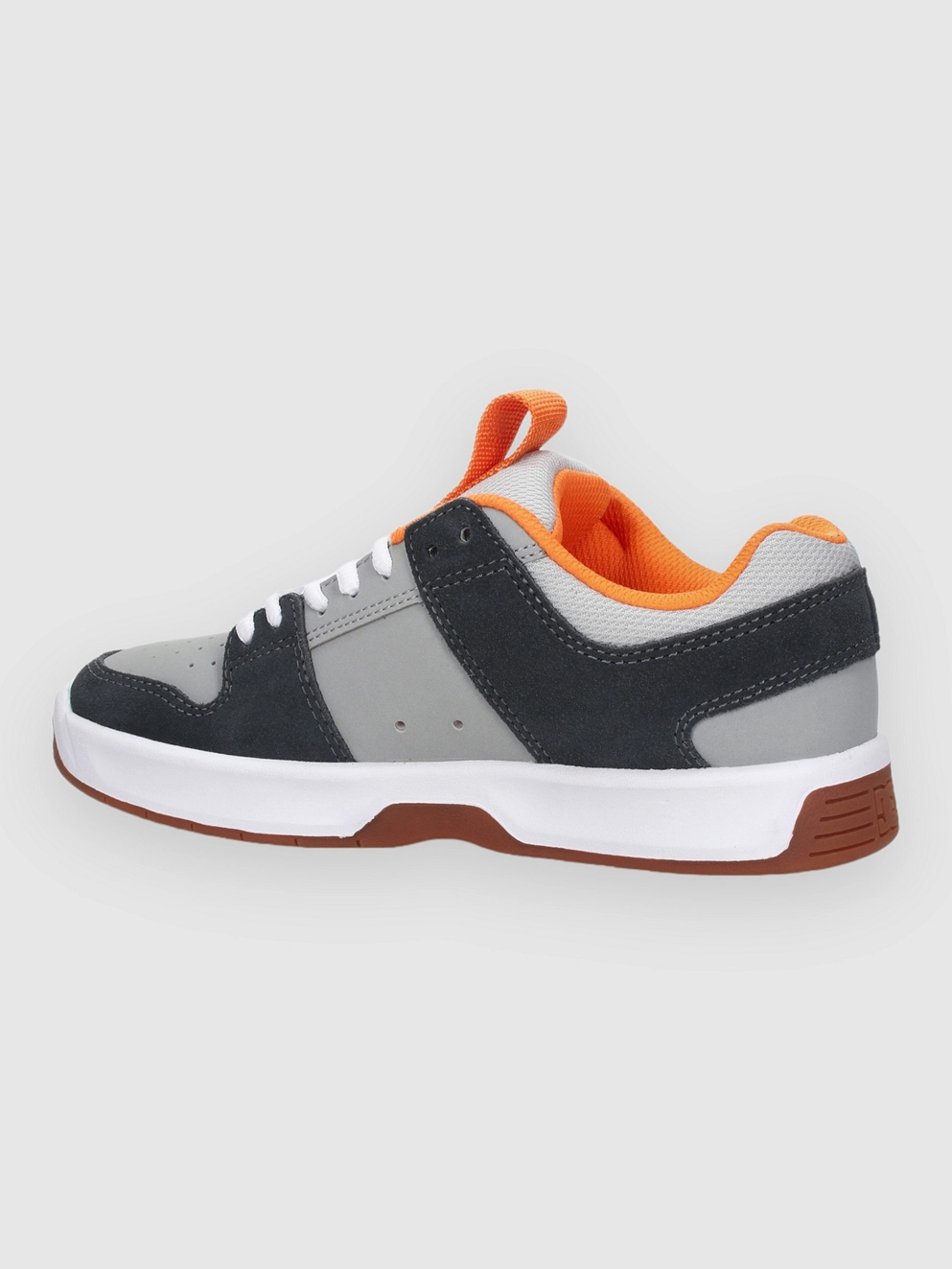 DC Lynx Zero Kids Skate Shoes grey/grey/orange