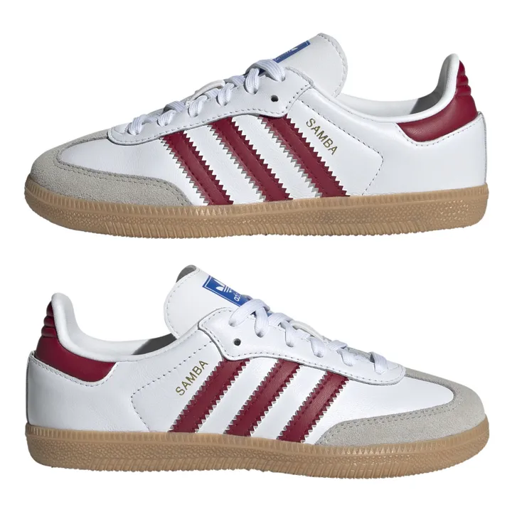 Adidas Baskets Samba Lacets Semelle Gomme | Rouge