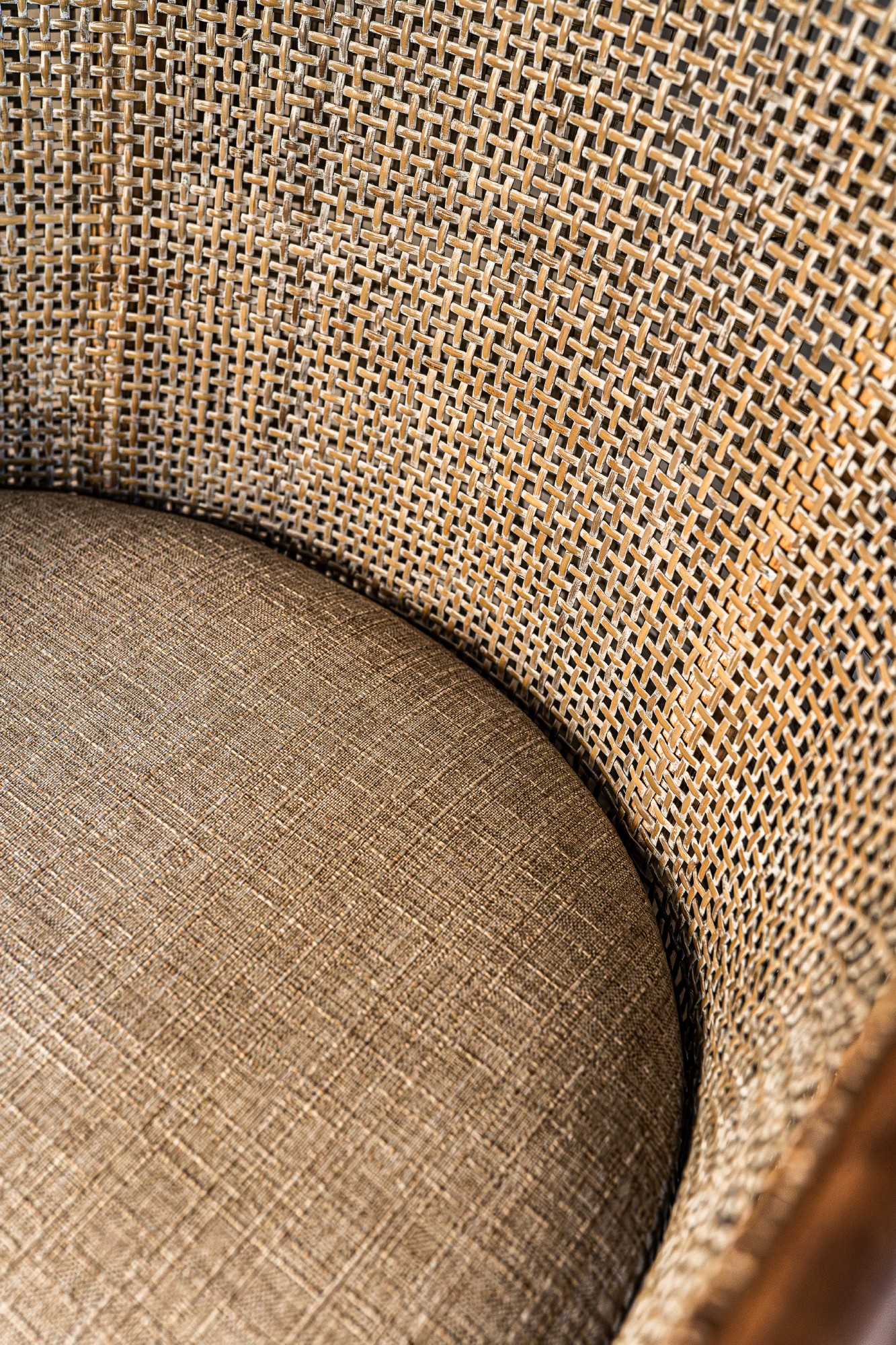 Armsessel 'Sneeg', Rattan, B 58 cm, H 76 cm, L 62 cm von fischer's lagerhaus