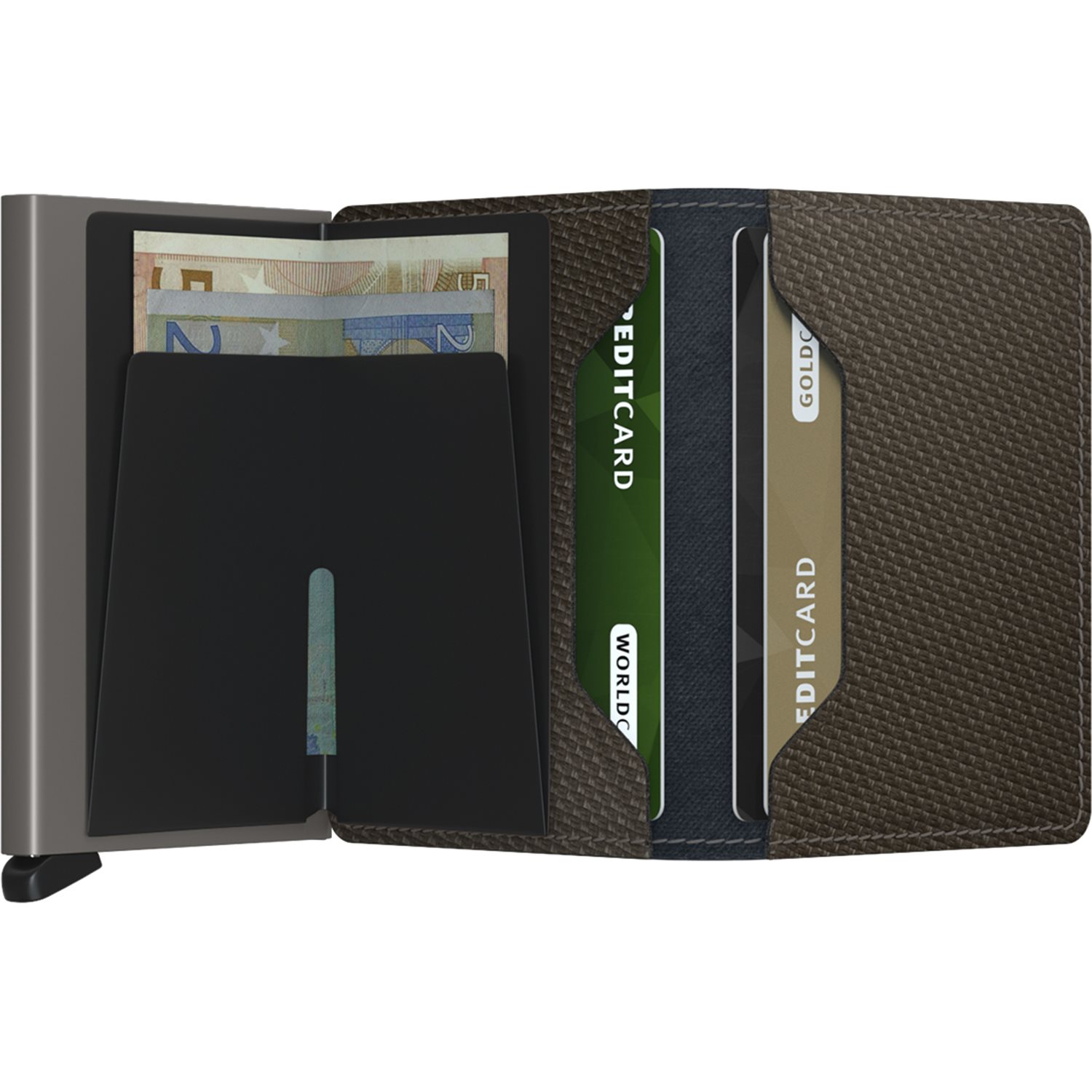 Secrid Slimwallet Portemonnee Carbon khaki
