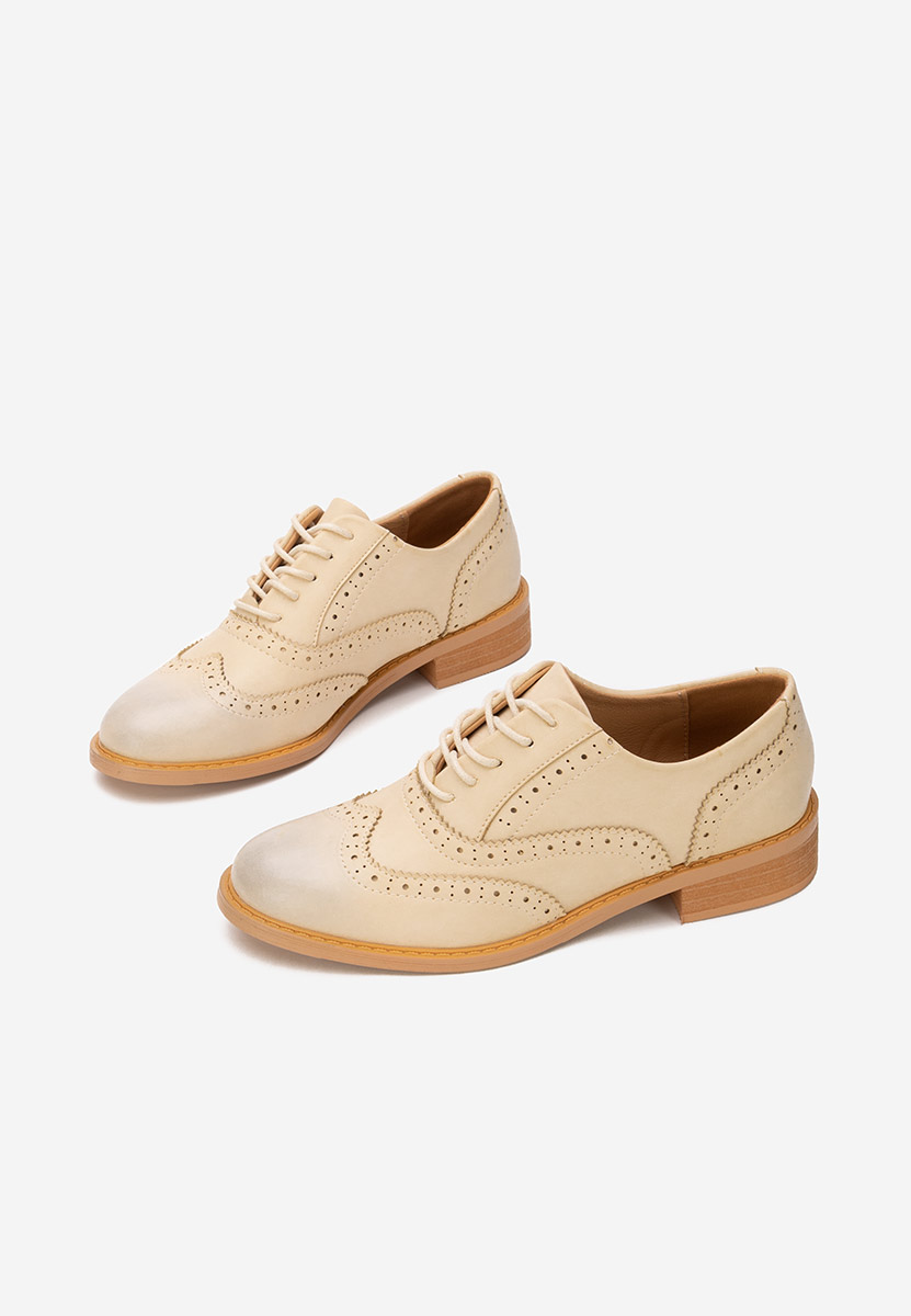 Chaussures brogue pour femme beige Cilora