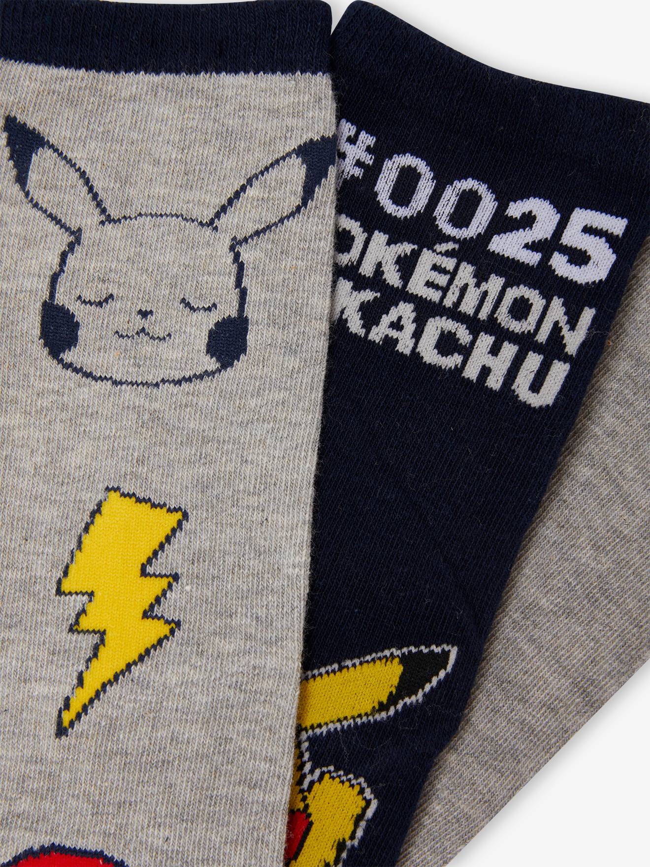 Pacote com 3 pares de meias Pokémon® para meninos, azul marinho