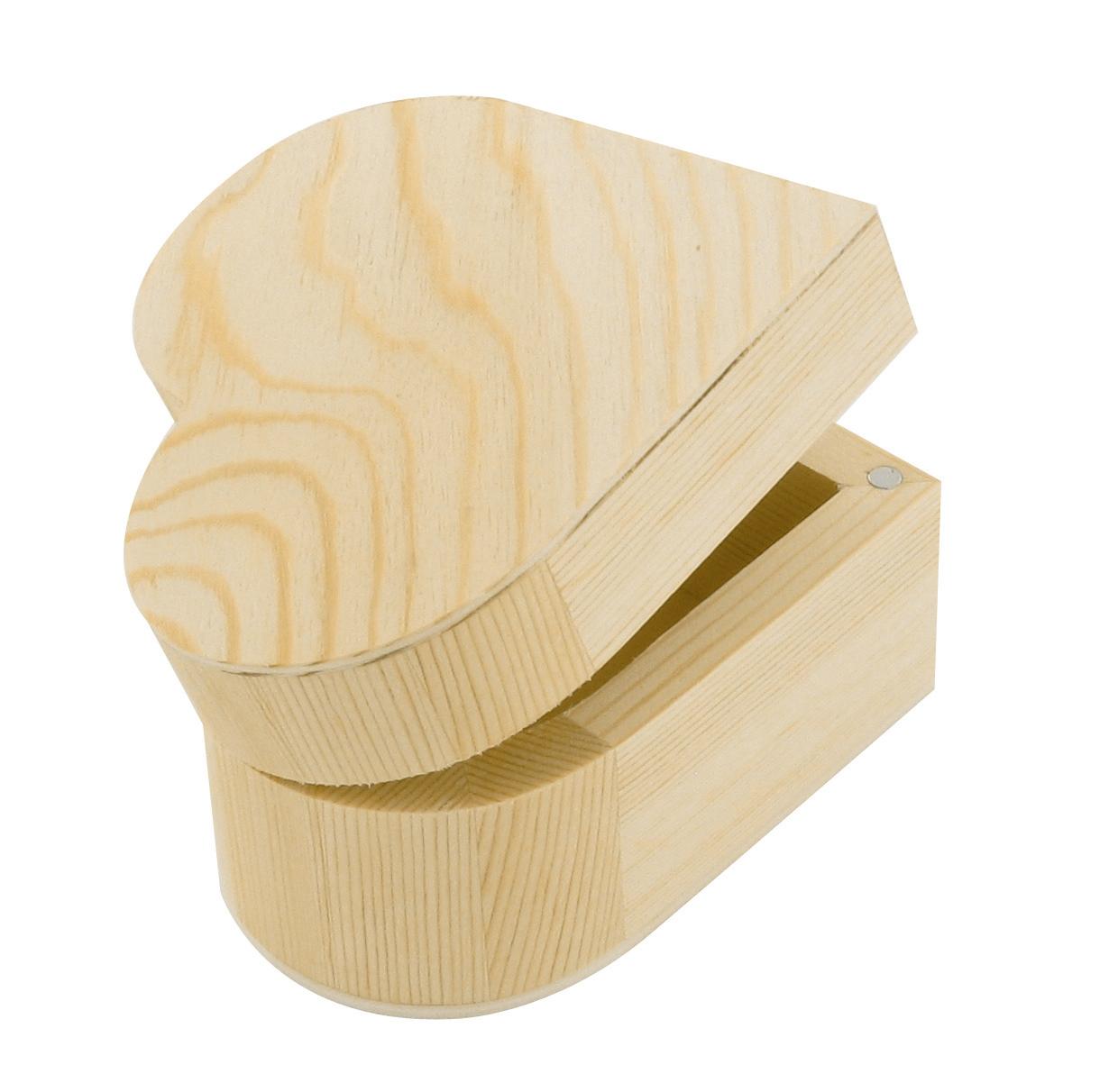 BOITE COEUR BOIS 9 X 9 X 6 CM