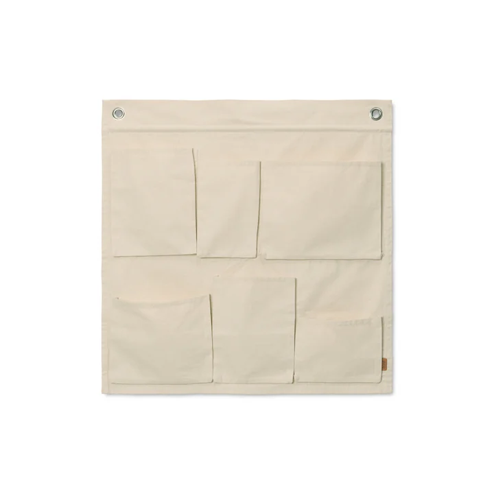 Ferm Living - Canvas Wandorganizer, off-white