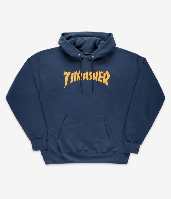 Thrasher Burn It Down Hoodie (navy)