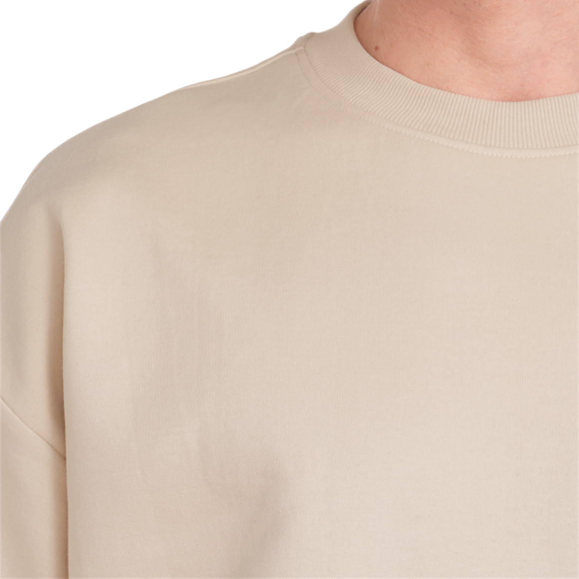 Jonas Nielsen Herren T-Shirt aus Sweat beige