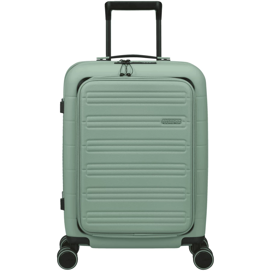 American Tourister Novastream - 4-Rollen Kabinentrolley Smart 55 cm erw. USB nomad green