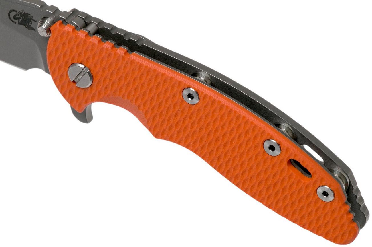 Rick Hinderer XM18 3,5” Slicer Working Finish, Orange G10