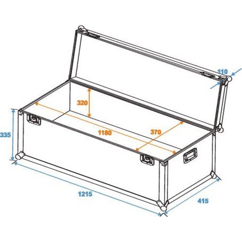 Omnitronic Universele transport case 1180x410x365 mm