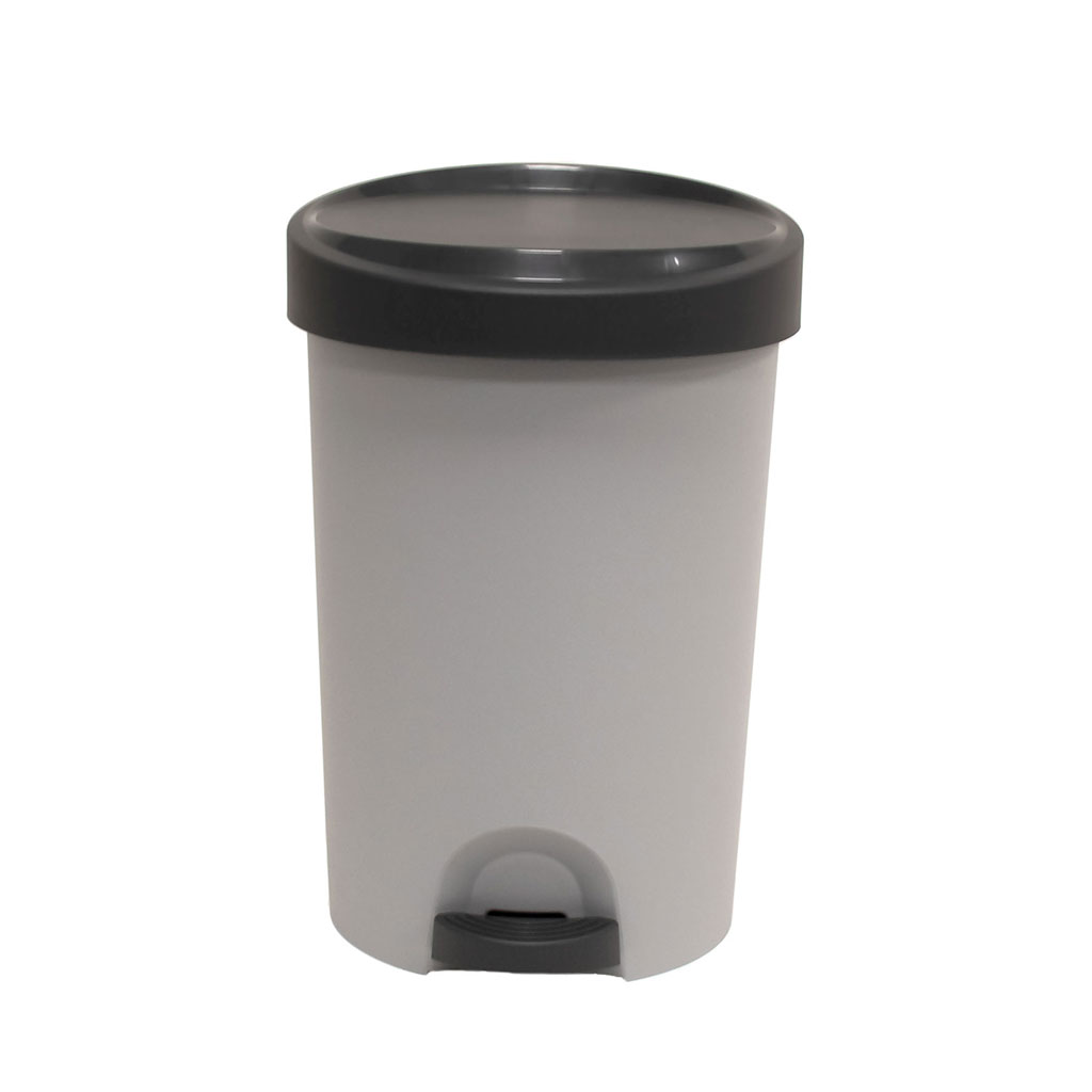 Poubelle à pédale STEPY 15L gris anthracite