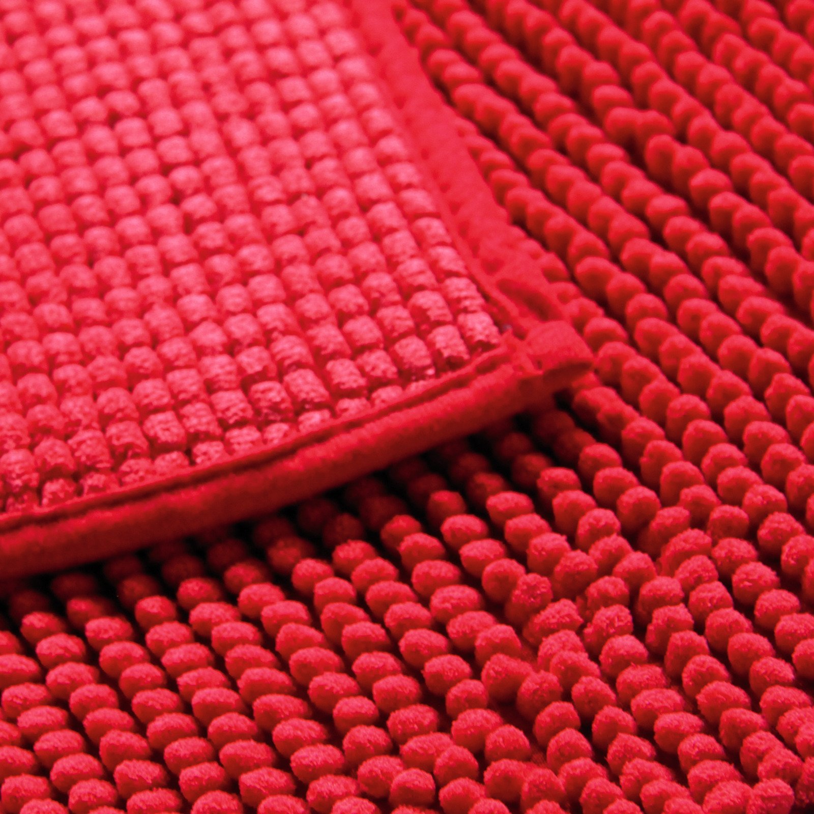 Badteppich Chenille rot