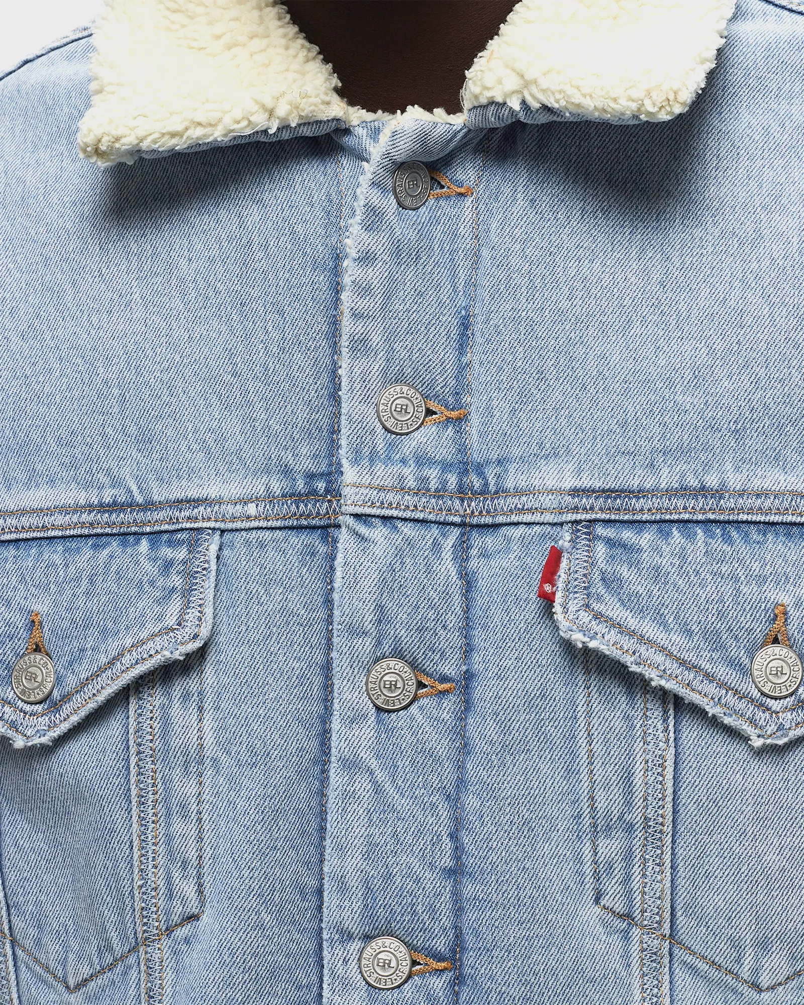 ERL ERL x LEVIS SHERPA TRUCKER TECIDO
