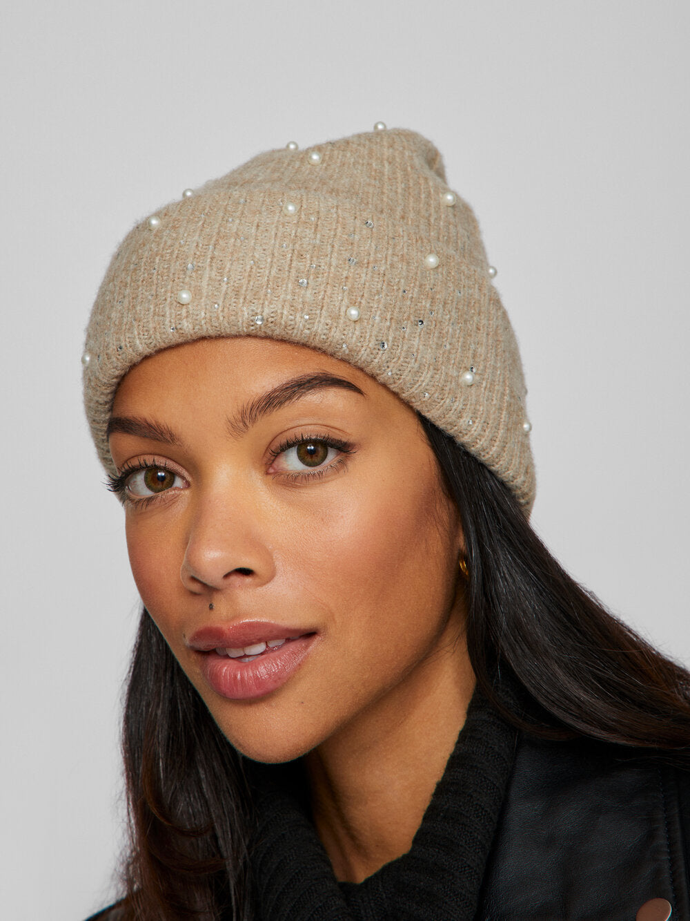 Vila  Visummer beanie - Natural Melange