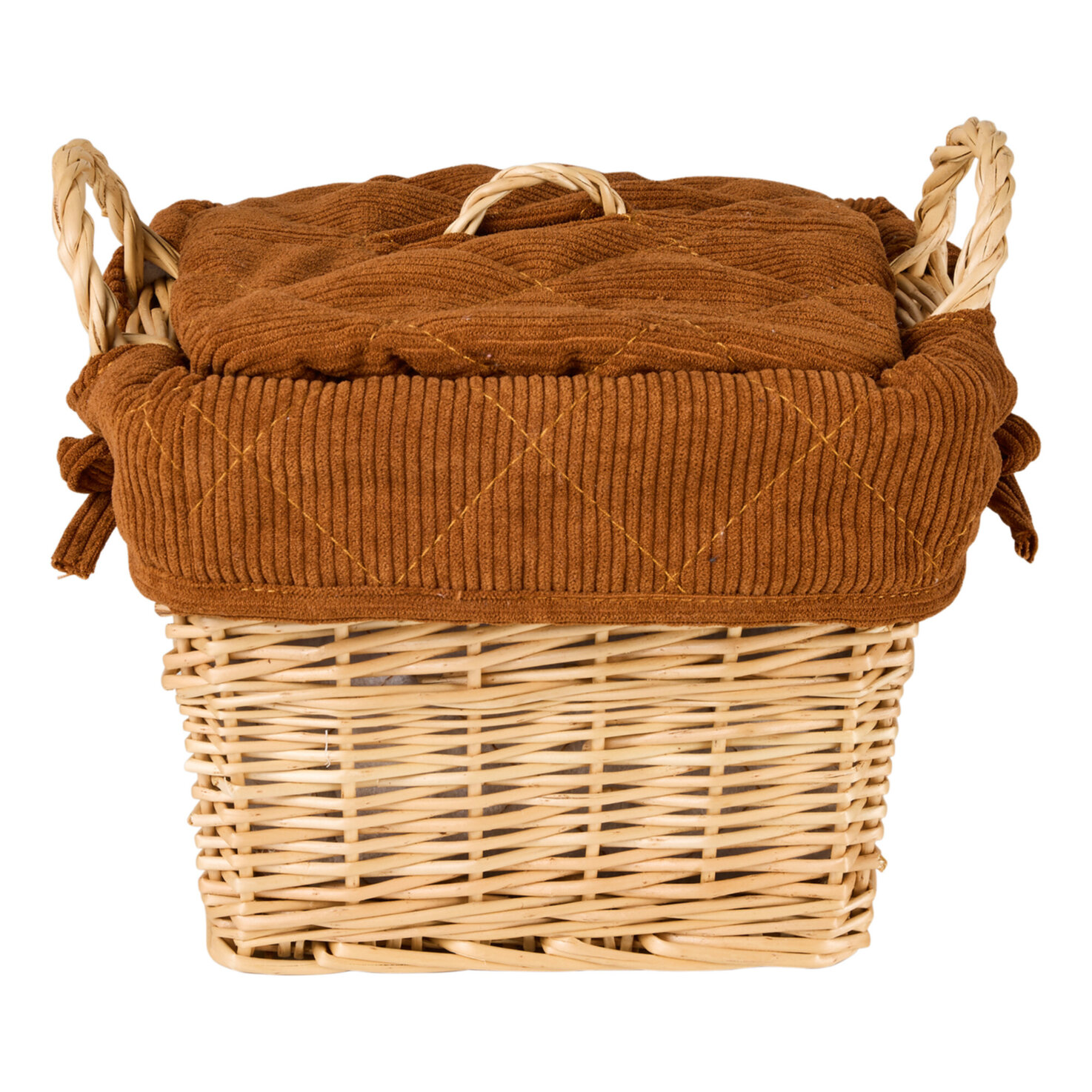 Kartoffel- und Brotkorb Cord braun