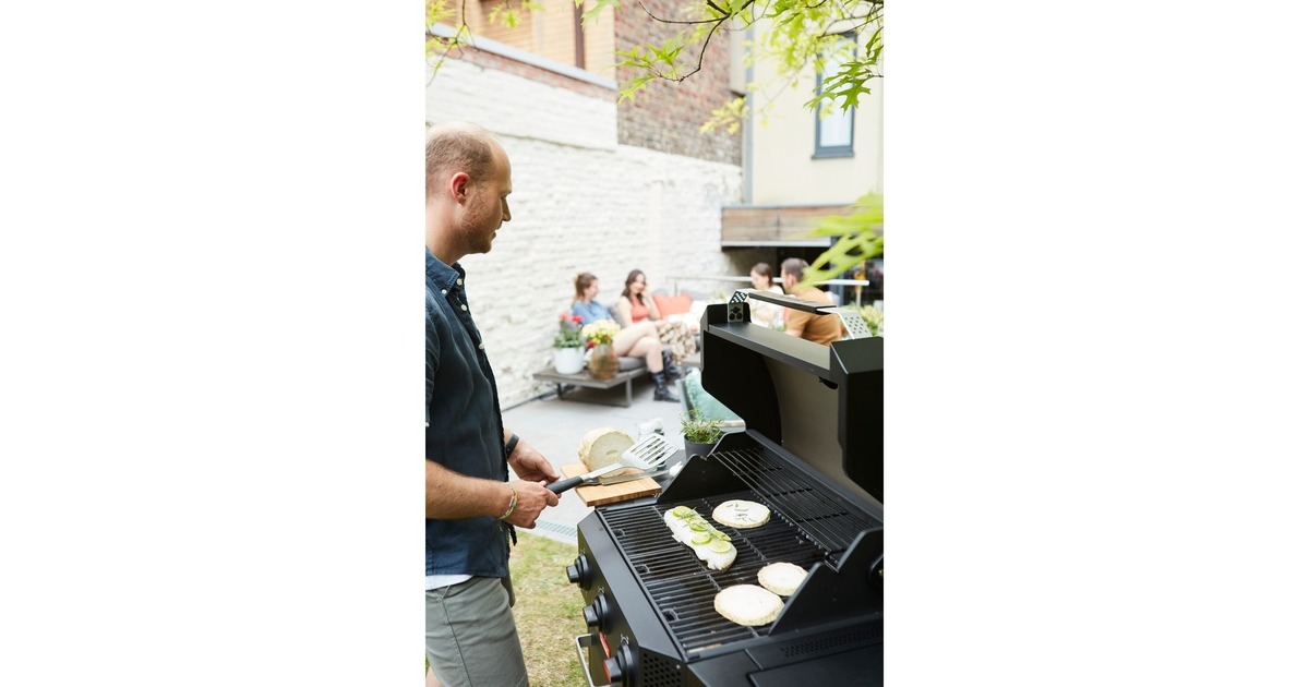 BarbecookLuca 312 gasbarbecue met kast en zijbrander  (Zwart)