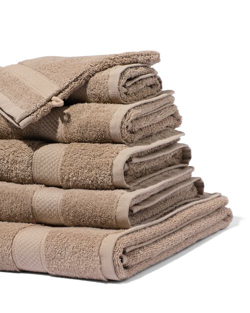 gant de toilette de qualité épaisse taupe