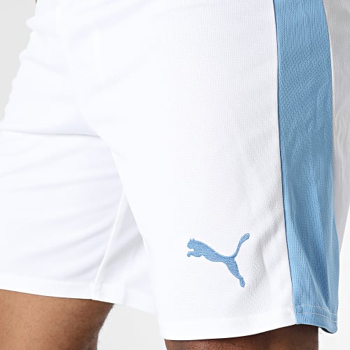Short Jogging Manchester City FC 770483 Blanc Bleu Clair