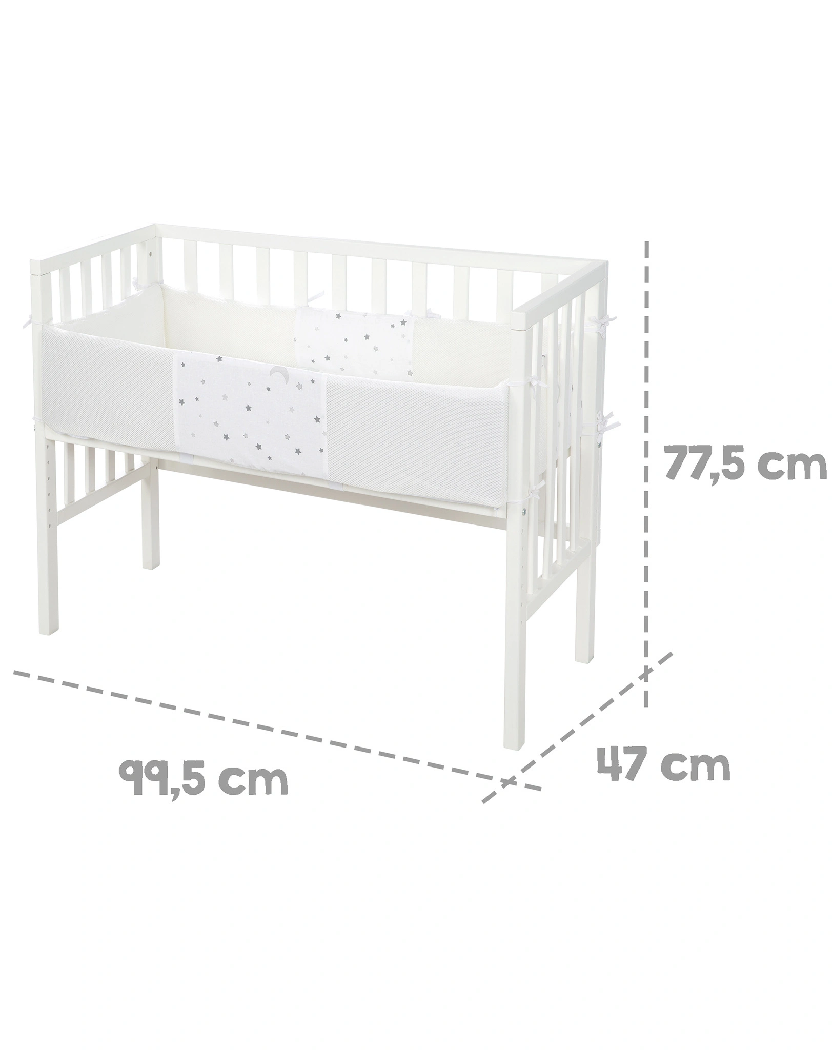 Beistellbett STERNENZAUBER 2in1 47 x 100 cm
